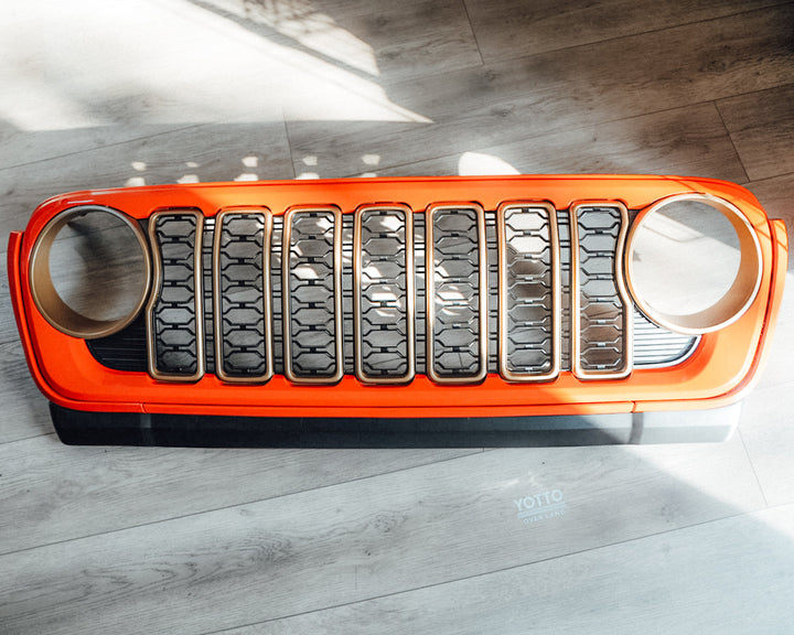 Custom Paint Matched Front Grille – Refreshed Style fits Jeep Wrangler JL/ Gladiator JT