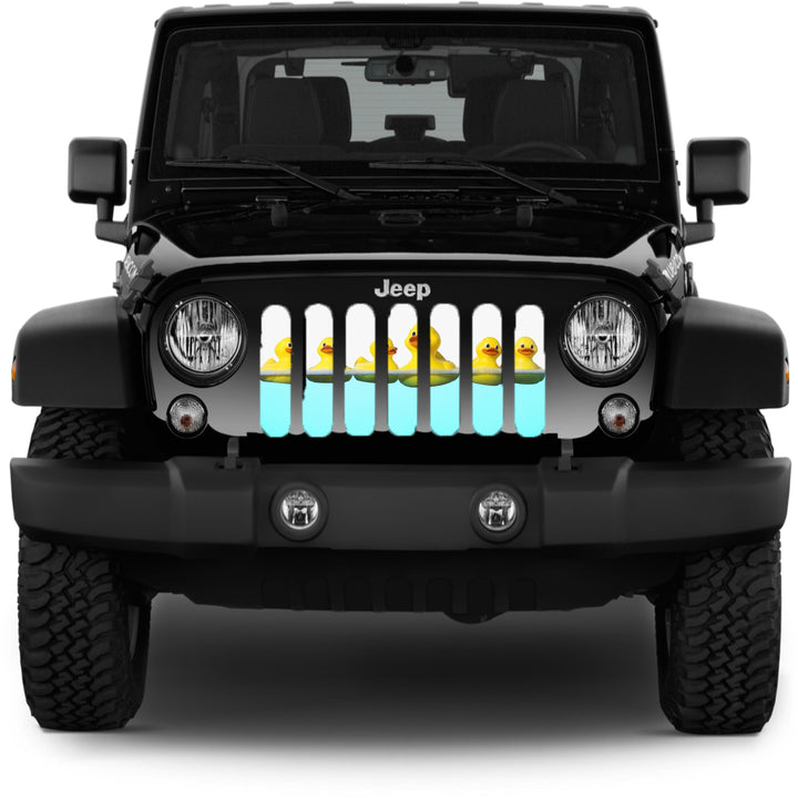 Rubber Ducks Floating in the Water Jeep Grille Insert Design