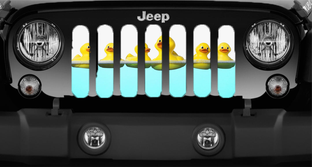 Rubber Ducks Floating in the Water Jeep Grille Insert Design