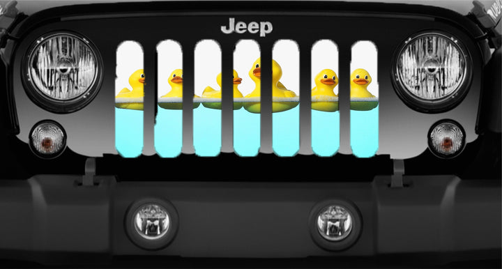 Rubber Ducks Floating in the Water Jeep Grille Insert Design