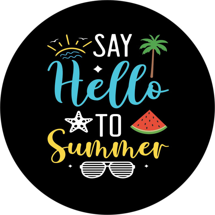 Say Hello to Summer Spare Tire Cover for Jeeps, Broncos, RVs, Campers and More