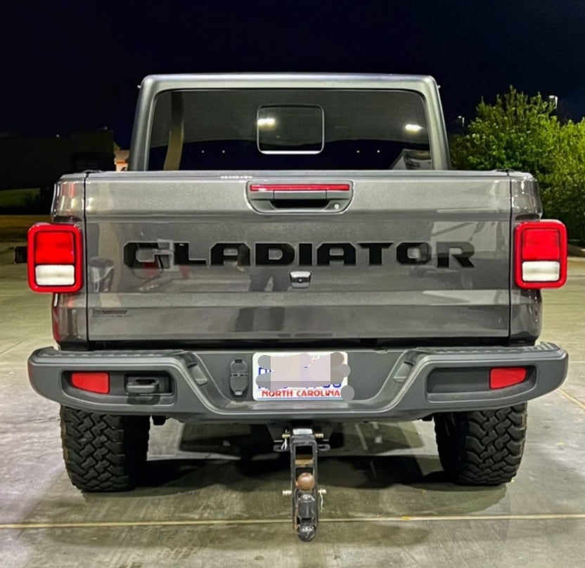 Laser Cut Acrylic Jeep "Gladiator" Tailgate Emblem