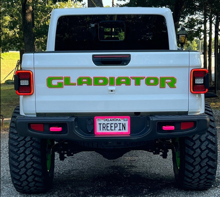 Laser Cut Acrylic Jeep "Gladiator" Tailgate Emblem