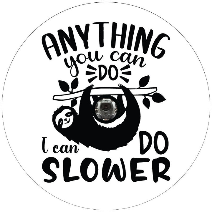 Slow Sloth Spare Tire Cover for Jeep, RV, Camper, Bronco, & More