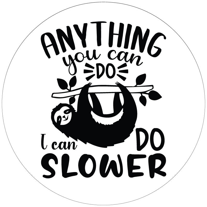 Slow Sloth Spare Tire Cover for Jeep, RV, Camper, Bronco, & More