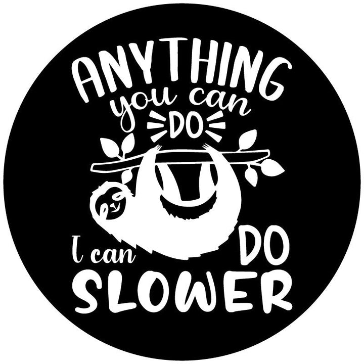 Slow Sloth Spare Tire Cover for Jeep, RV, Camper, Bronco, & More