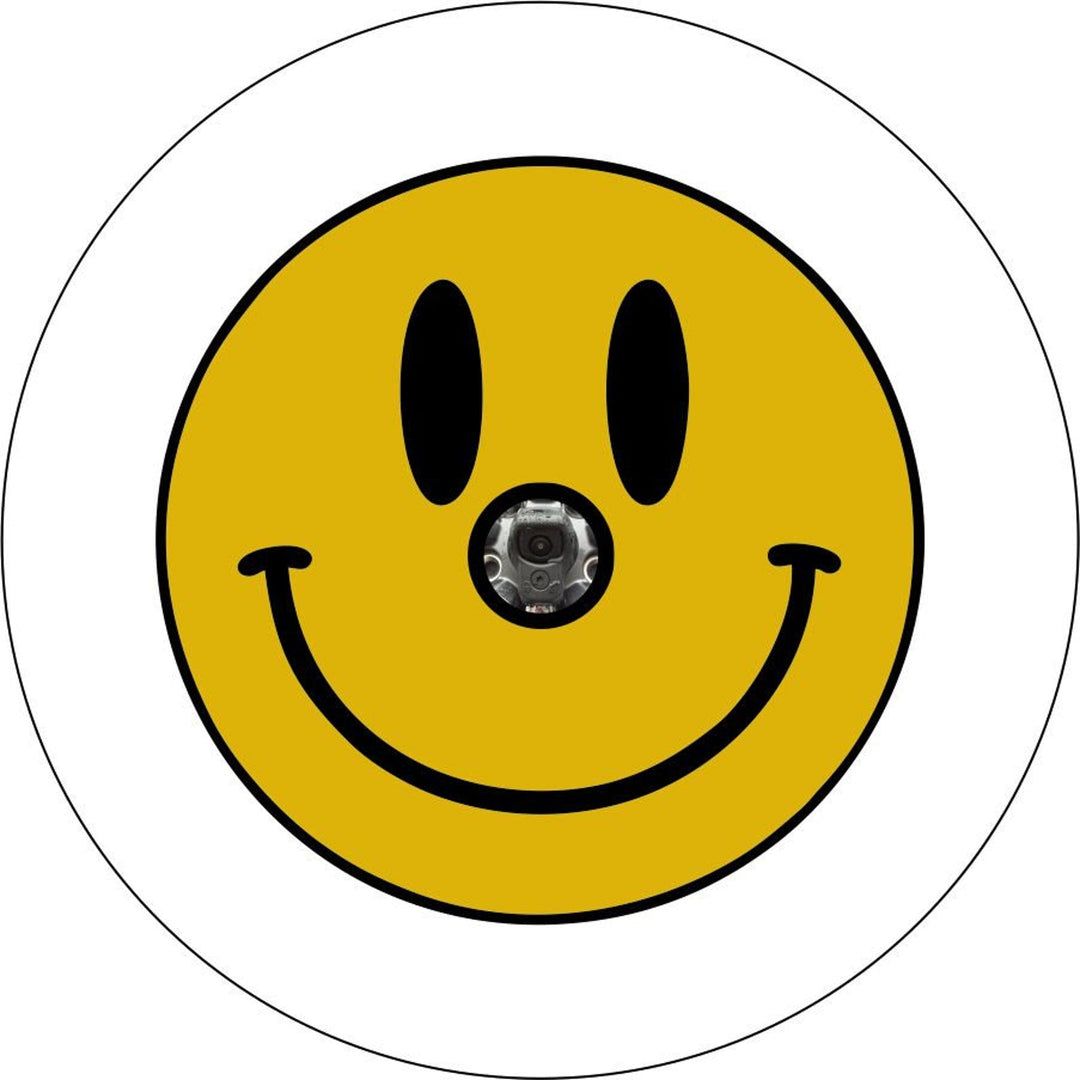 Smiley Face Spare Tire Cover for Jeep, RV, Camper, Bronco, & More