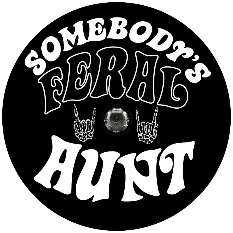 Somebody's Feral Aunt Spare Tire Cover for Bronco, Jeep, RV, Campers, Vans, & More