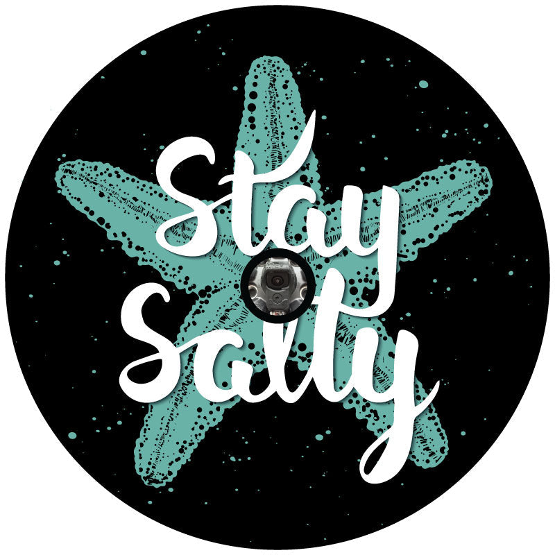 Stay Salty Starfish Spare Tire Cover for Jeep, Bronco, RV, Van, Campers, & More