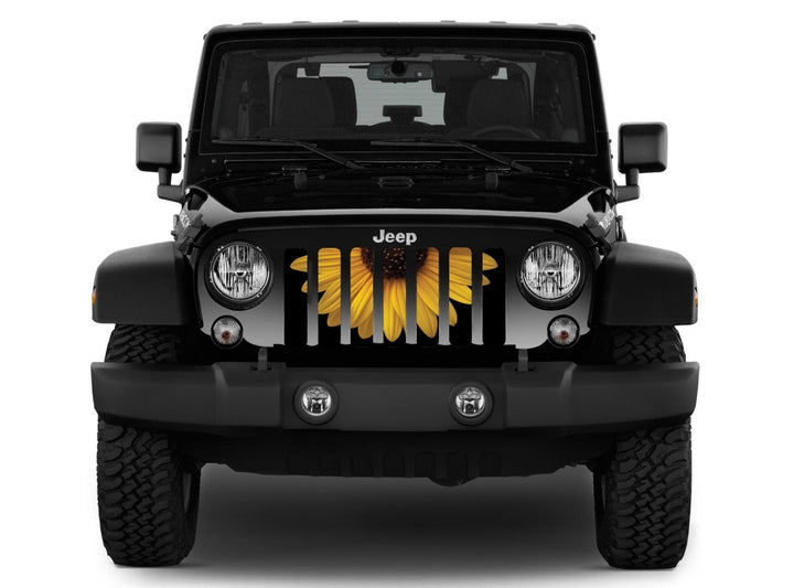 Sunny Side Up Sunflower Jeep Grille Insert