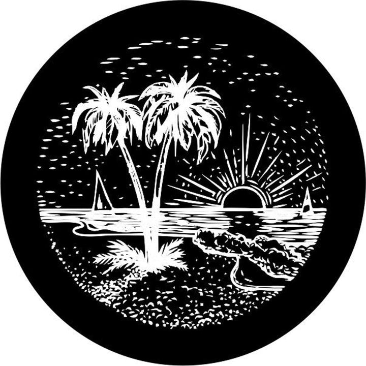 Sunset Scene on the Beach Custom Fit Spare Tire Cover (Any Color)