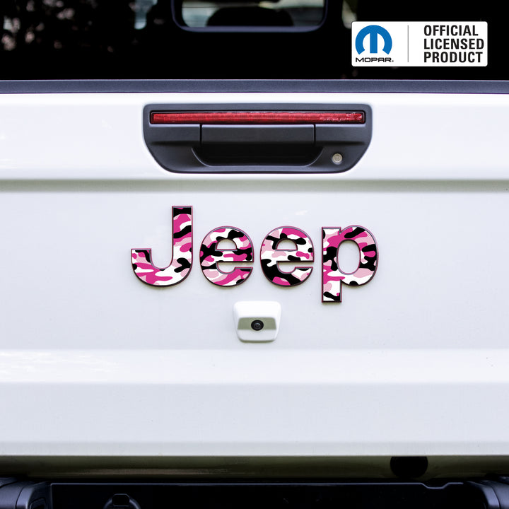JEEP Gladiator Emblem Overlay Decal Set – Camouflage Print | Fits 2020+ Gladiator JT