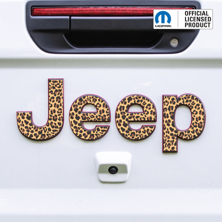 JEEP Gladiator Emblem Overlay Decal Set – Animal Print | Fits 2020+ Gladiator JT
