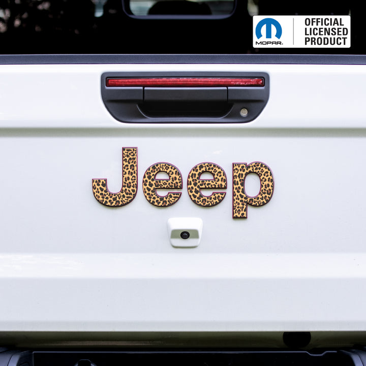 JEEP Gladiator Emblem Overlay Decal Set – Animal Print | Fits 2020+ Gladiator JT
