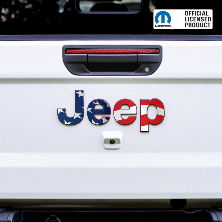 Emblem Decal set for Jeep Gladiator | American Flag
