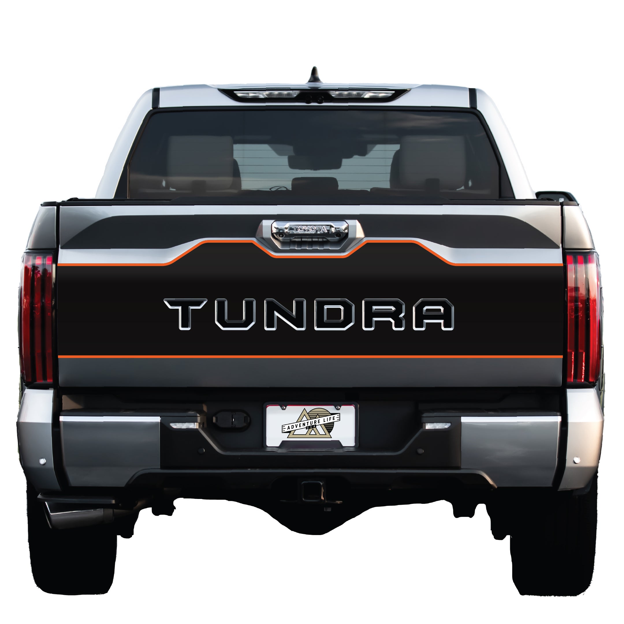 Premium outlet Decals for 2022 Toyota Tundra Tailgate w/FREE LIFETIME REPLACEMENT, Installation Video, Sticker, Graphic, Emblem, Indent Fill In