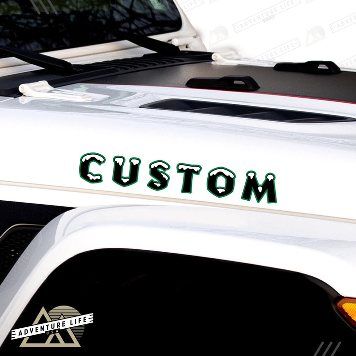 Winter Collection // Hood Lettering // Set of 2