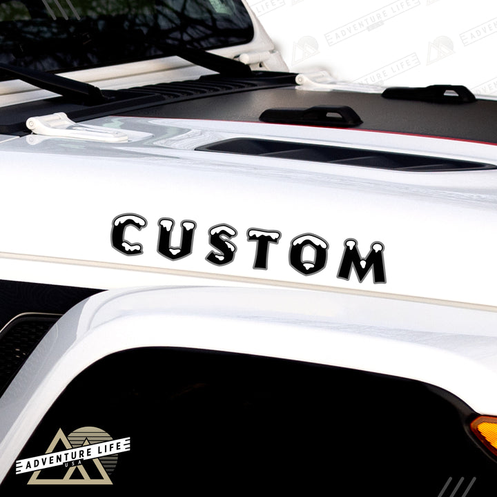 Winter Collection // Hood Lettering // Set of 2