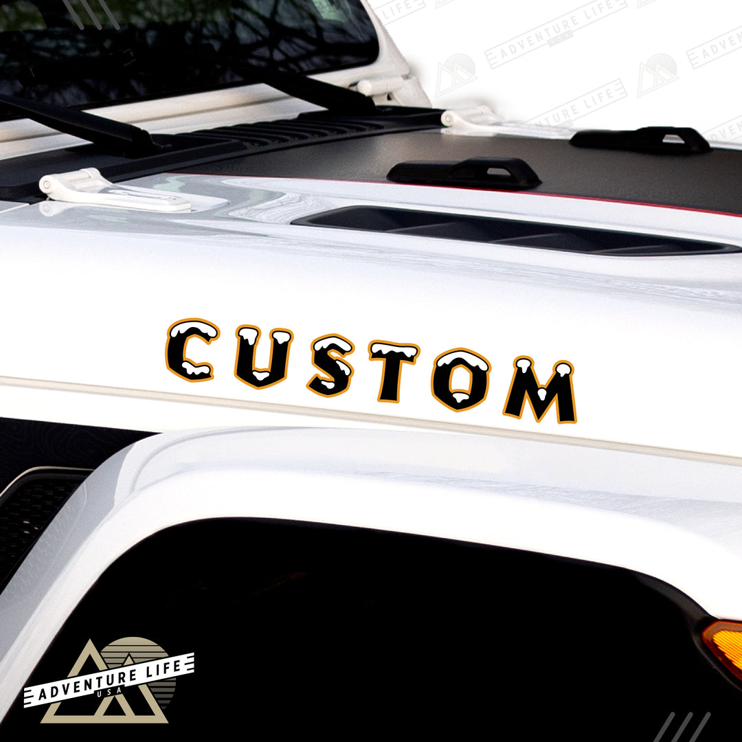 Winter Collection // Hood Lettering // Set of 2