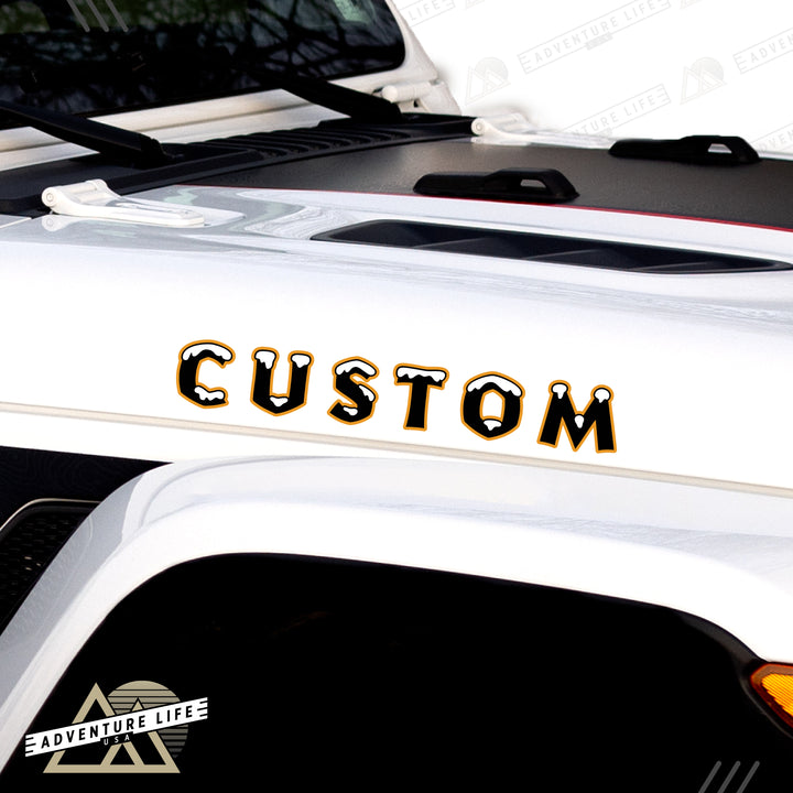 Winter Collection // Hood Lettering // Set of 2