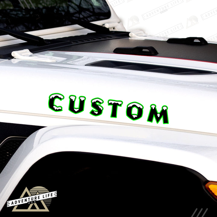 Winter Collection // Hood Lettering // Set of 2