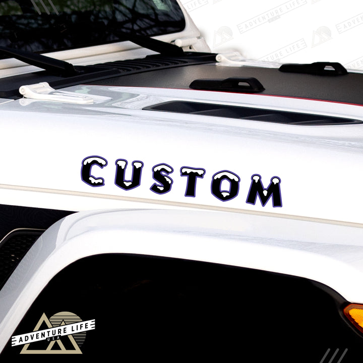 Winter Collection // Hood Lettering // Set of 2