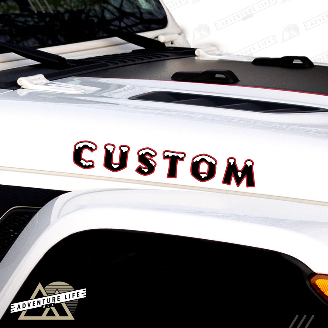 Winter Collection // Hood Lettering // Set of 2