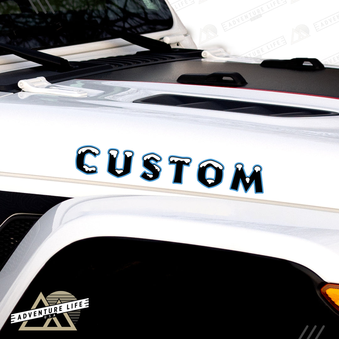 Winter Collection // Hood Lettering // Set of 2