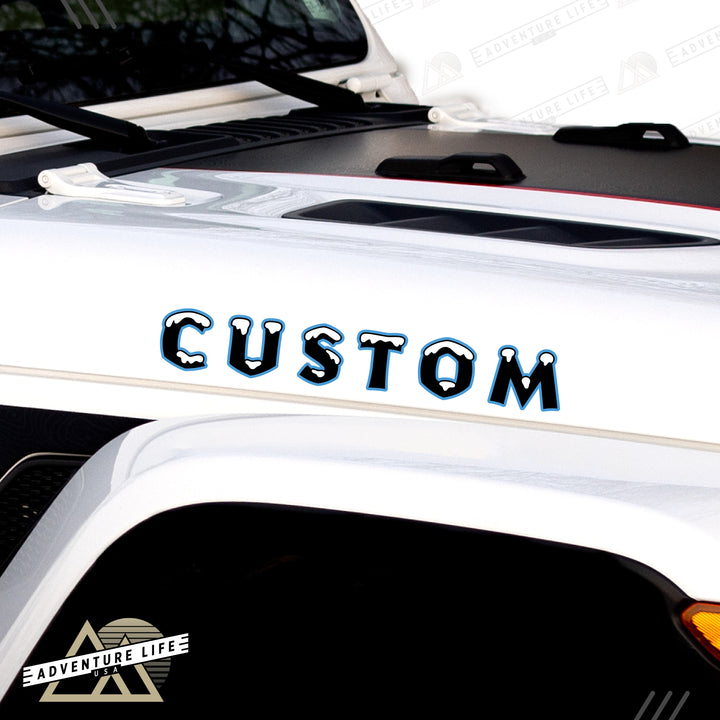 Winter Collection // Hood Lettering // Set of 2