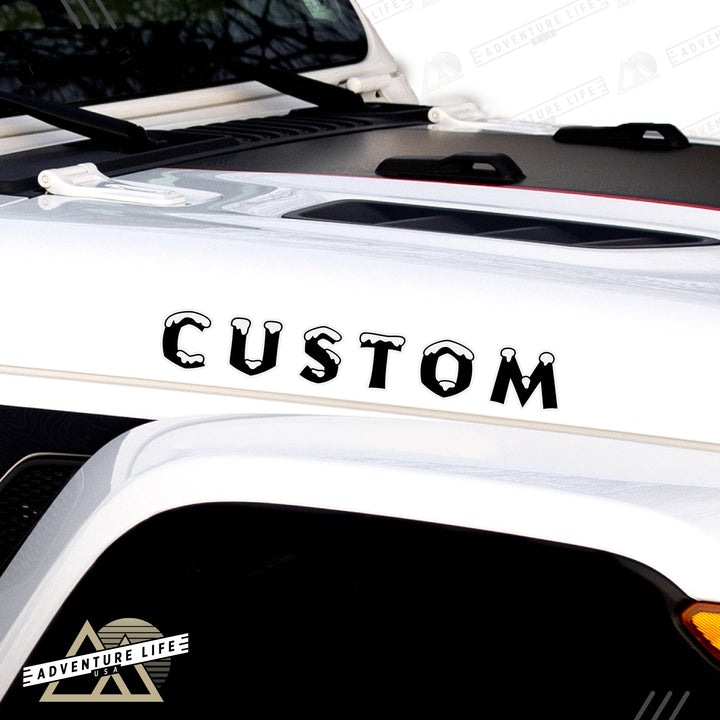 Winter Collection // Hood Lettering // Set of 2