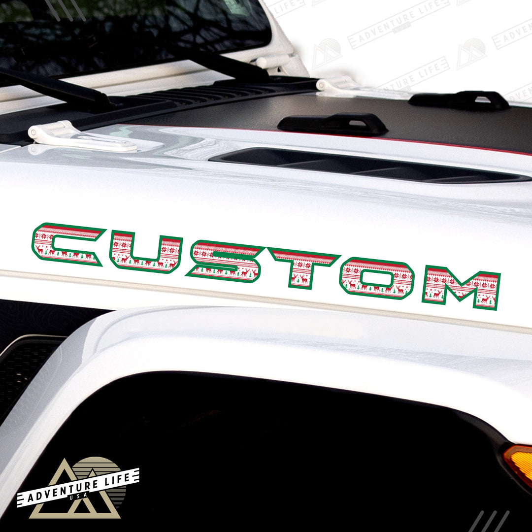 Winter Collection // Hood Lettering // Set of 2