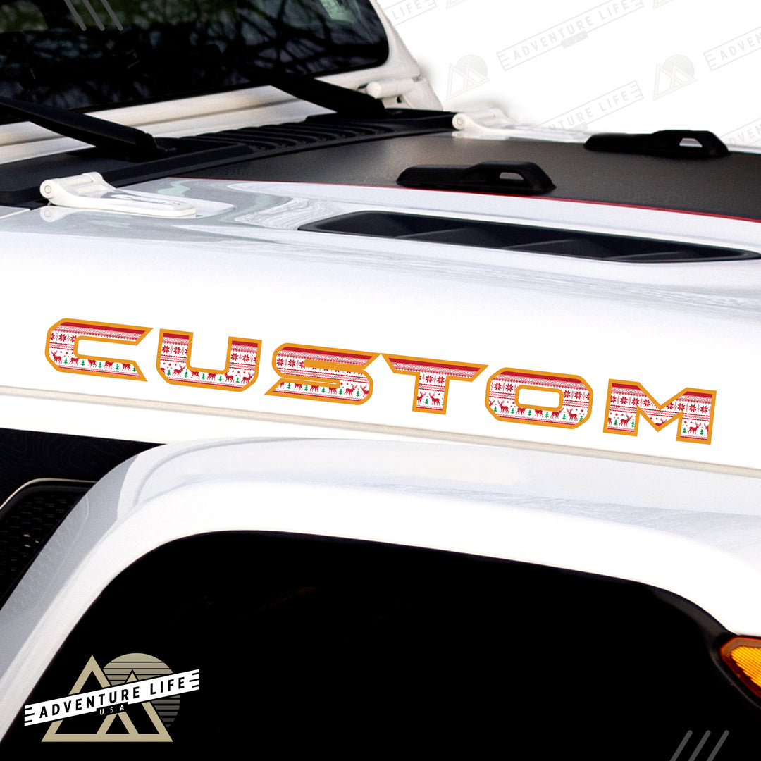 Winter Collection // Hood Lettering // Set of 2