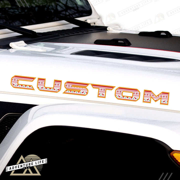 Winter Collection // Hood Lettering // Set of 2