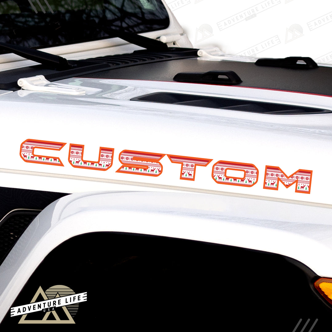 Winter Collection // Hood Lettering // Set of 2