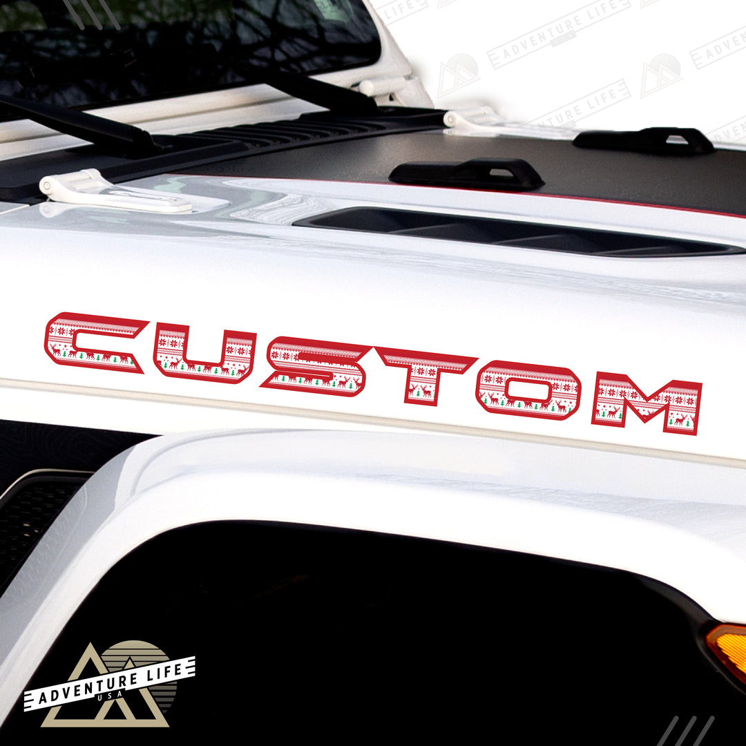 Winter Collection // Hood Lettering // Set of 2