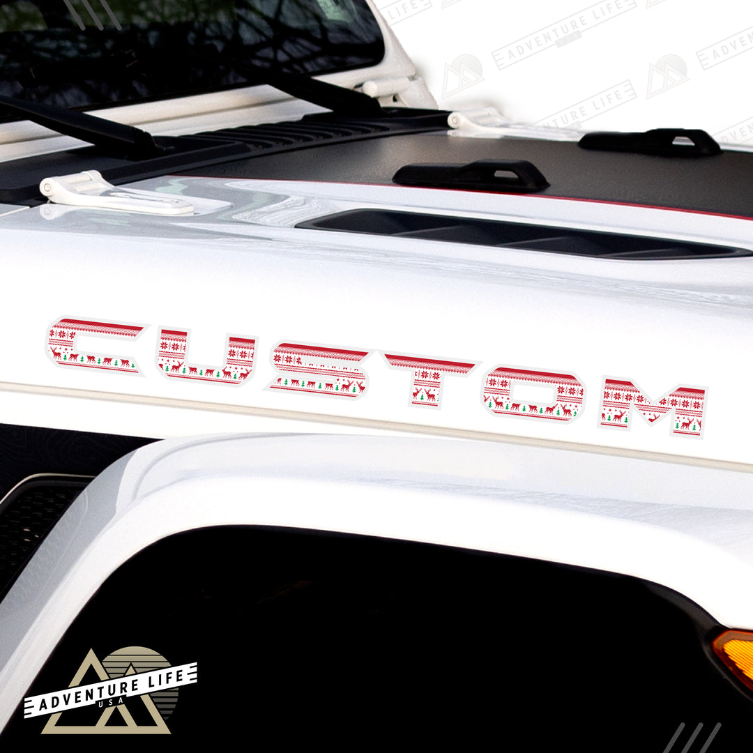 Winter Collection // Hood Lettering // Set of 2