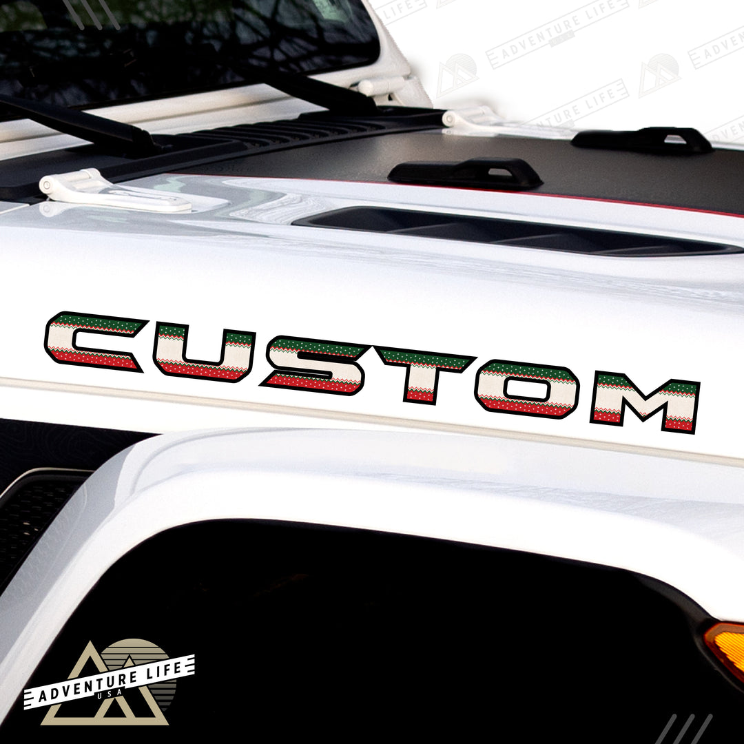 Winter Collection // Hood Lettering // Set of 2