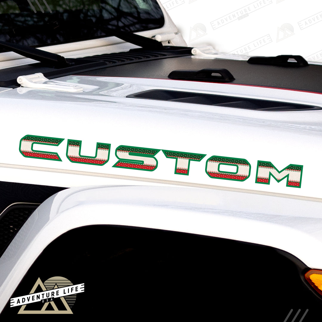 Winter Collection // Hood Lettering // Set of 2