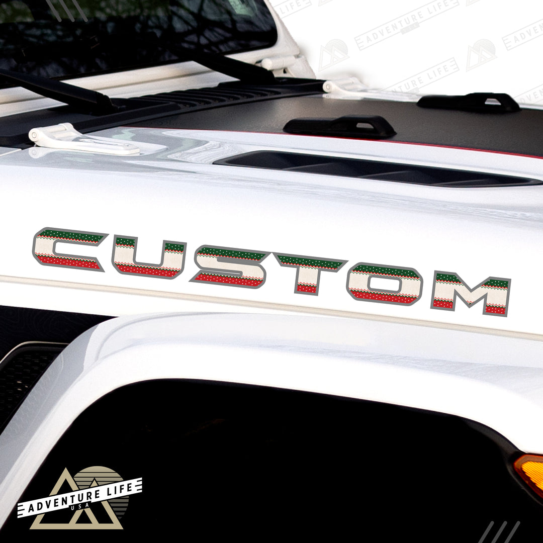 Winter Collection // Hood Lettering // Set of 2