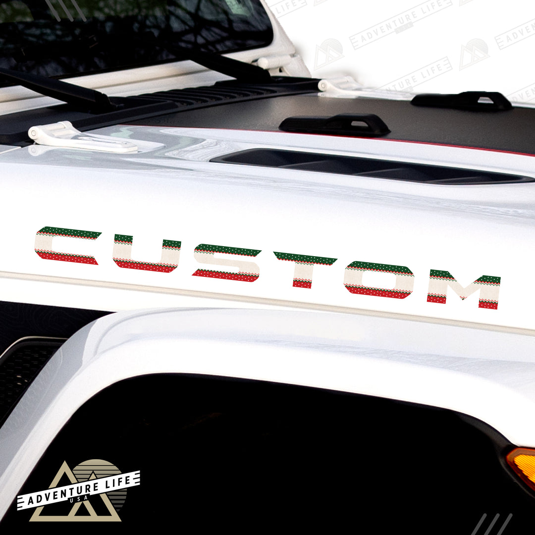 Winter Collection // Hood Lettering // Set of 2