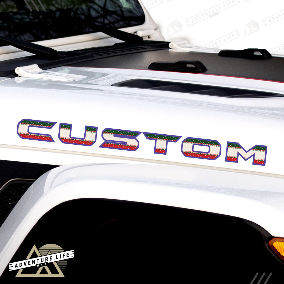 Winter Collection // Hood Lettering // Set of 2