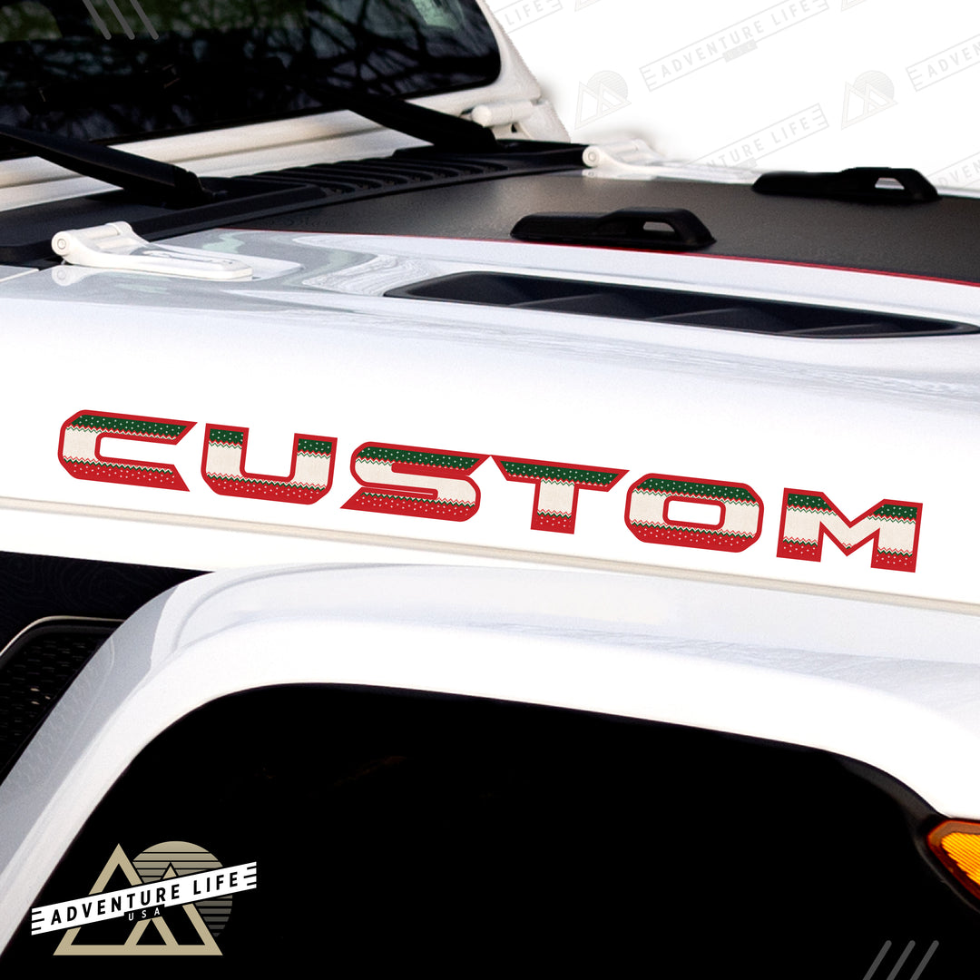 Winter Collection // Hood Lettering // Set of 2