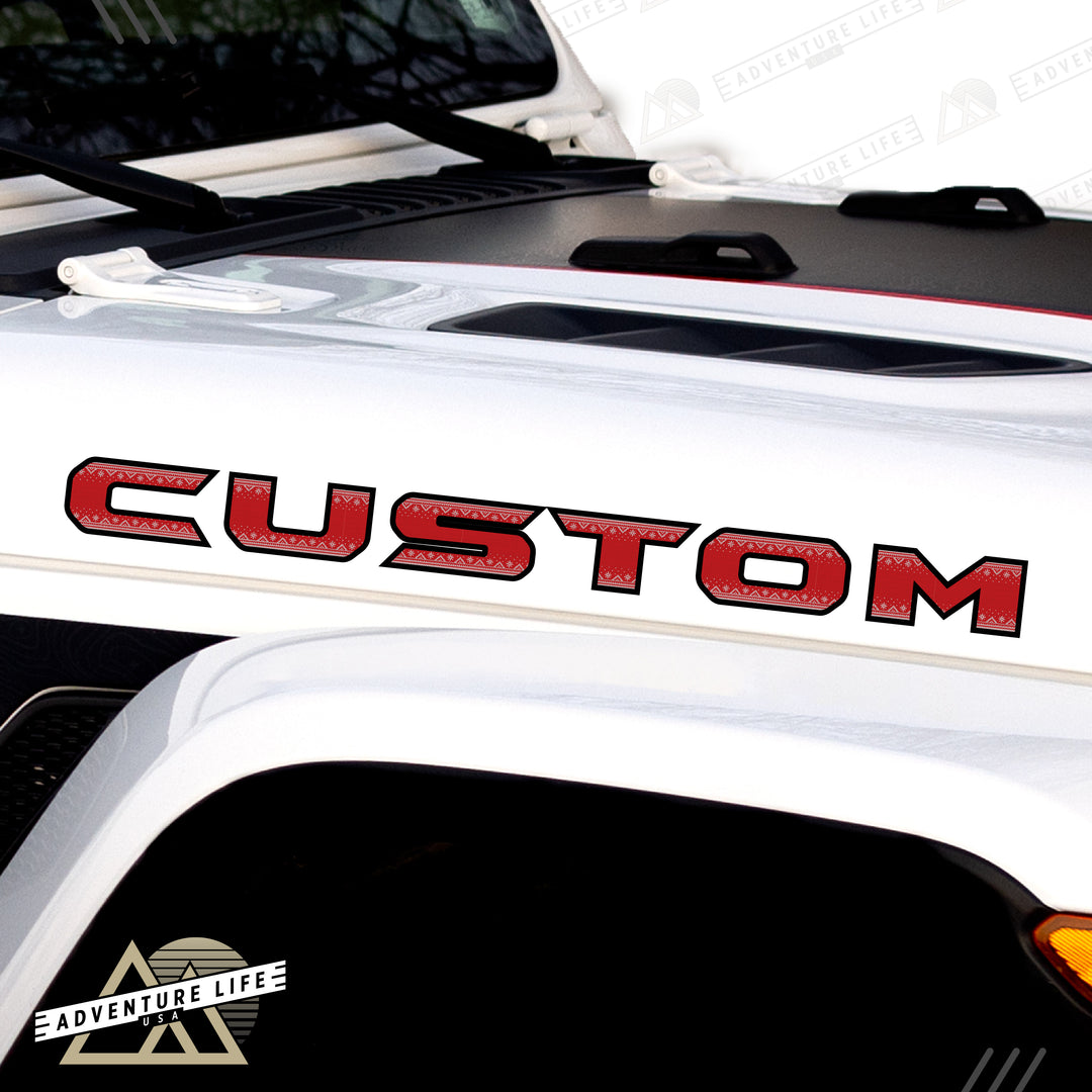 Winter Collection // Hood Lettering // Set of 2