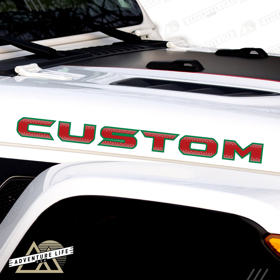 Winter Collection // Hood Lettering // Set of 2