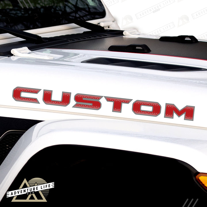 Winter Collection // Hood Lettering // Set of 2