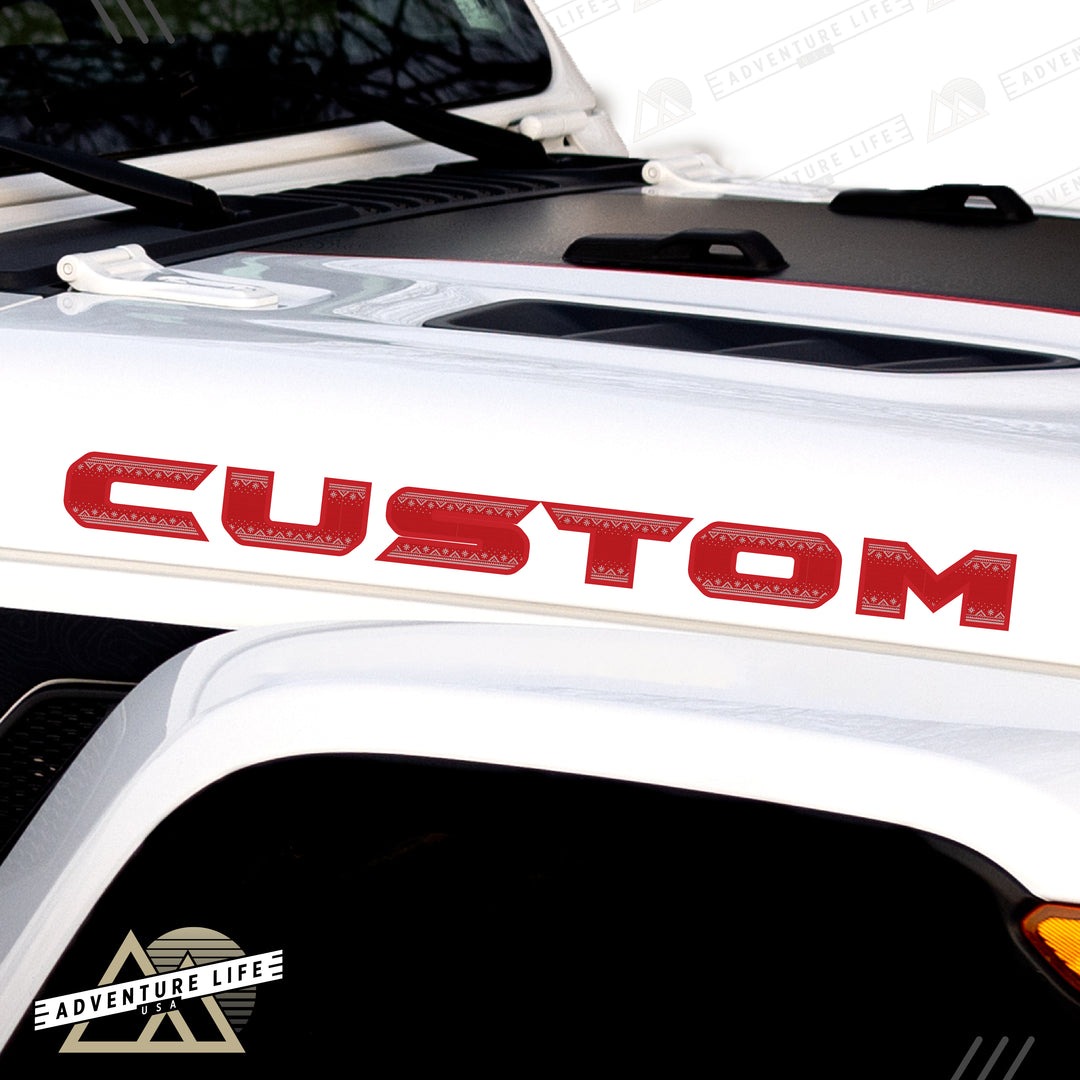 Winter Collection // Hood Lettering // Set of 2