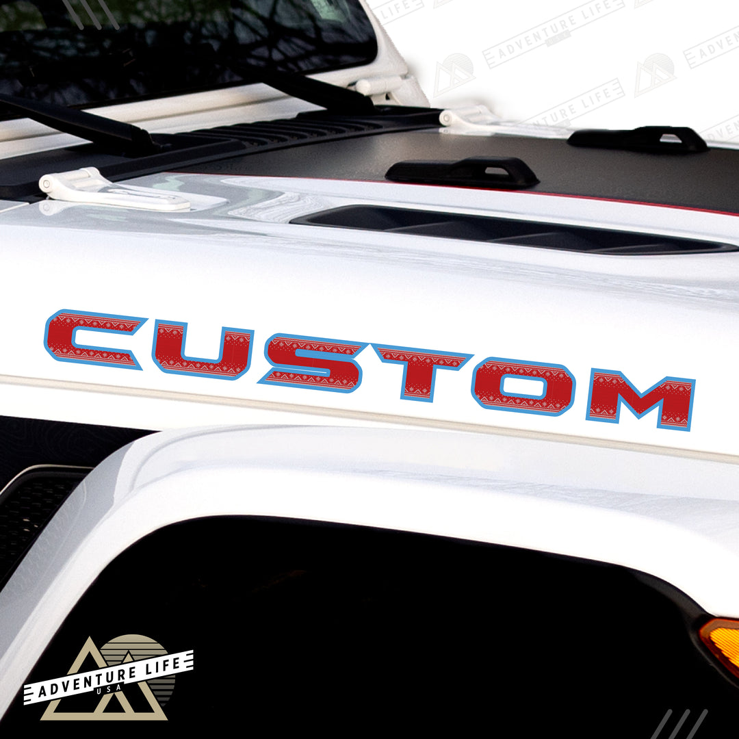 Winter Collection // Hood Lettering // Set of 2