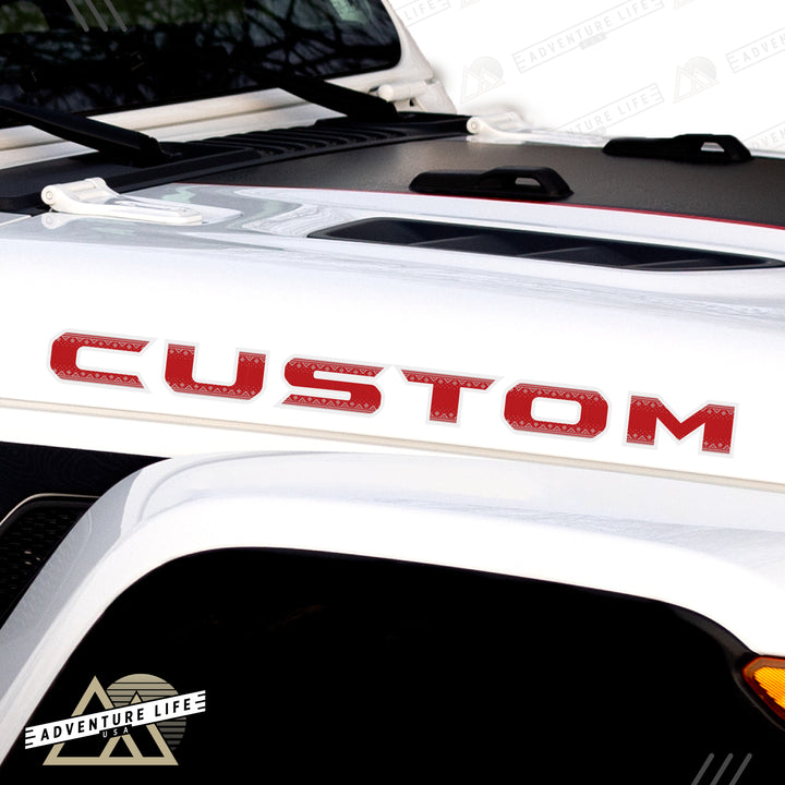 Winter Collection // Hood Lettering // Set of 2