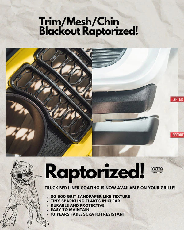 Slot, Trim & Chin Customization/Raptorize Add-on for 24 Jeep JL/JT Grille