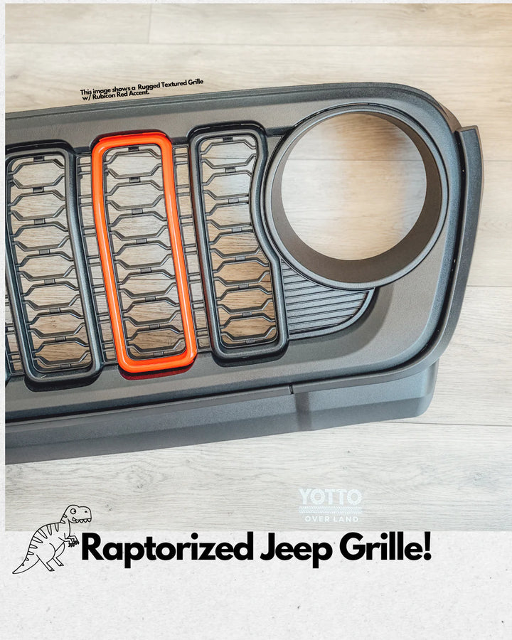 Fully Raptorized 24 Front Grille for 2024 Wrangler JL & Gladiator JT
